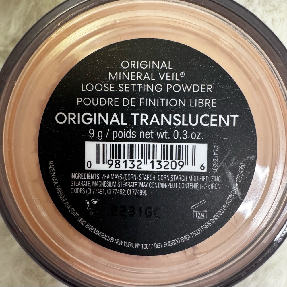 bareMinerals Original Mineral Veil .3 oz Translucent  Talc Free Sets Makeup NWOT - Picture 3 of 8
